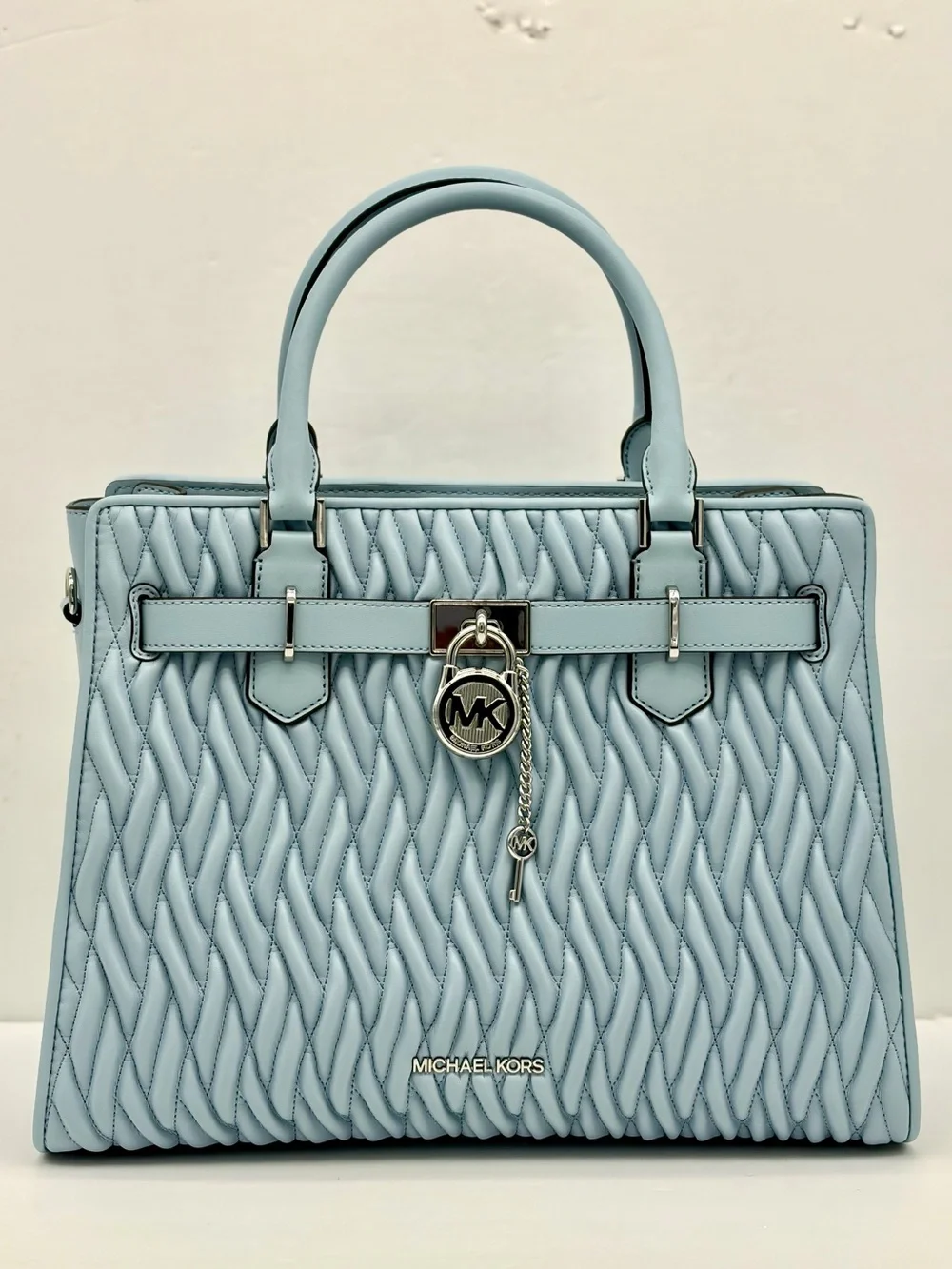 Michael Kors Hamilton Medium Matelassé Satchel Crossbody